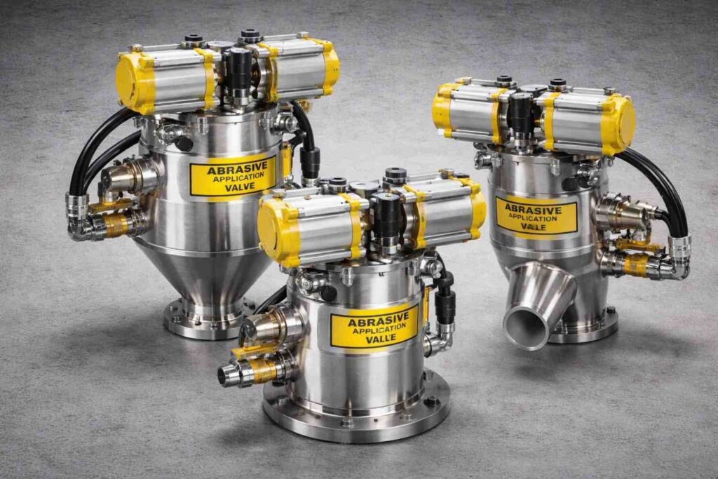 abrasive-application-valves